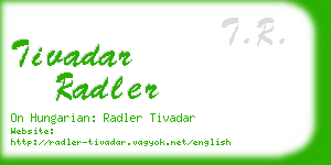 tivadar radler business card